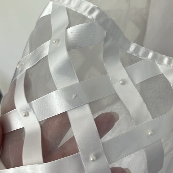 Cinderella Girl Special Occasion Party Dress Pearl embellish belted Sz 5 - Picture 9 of 14